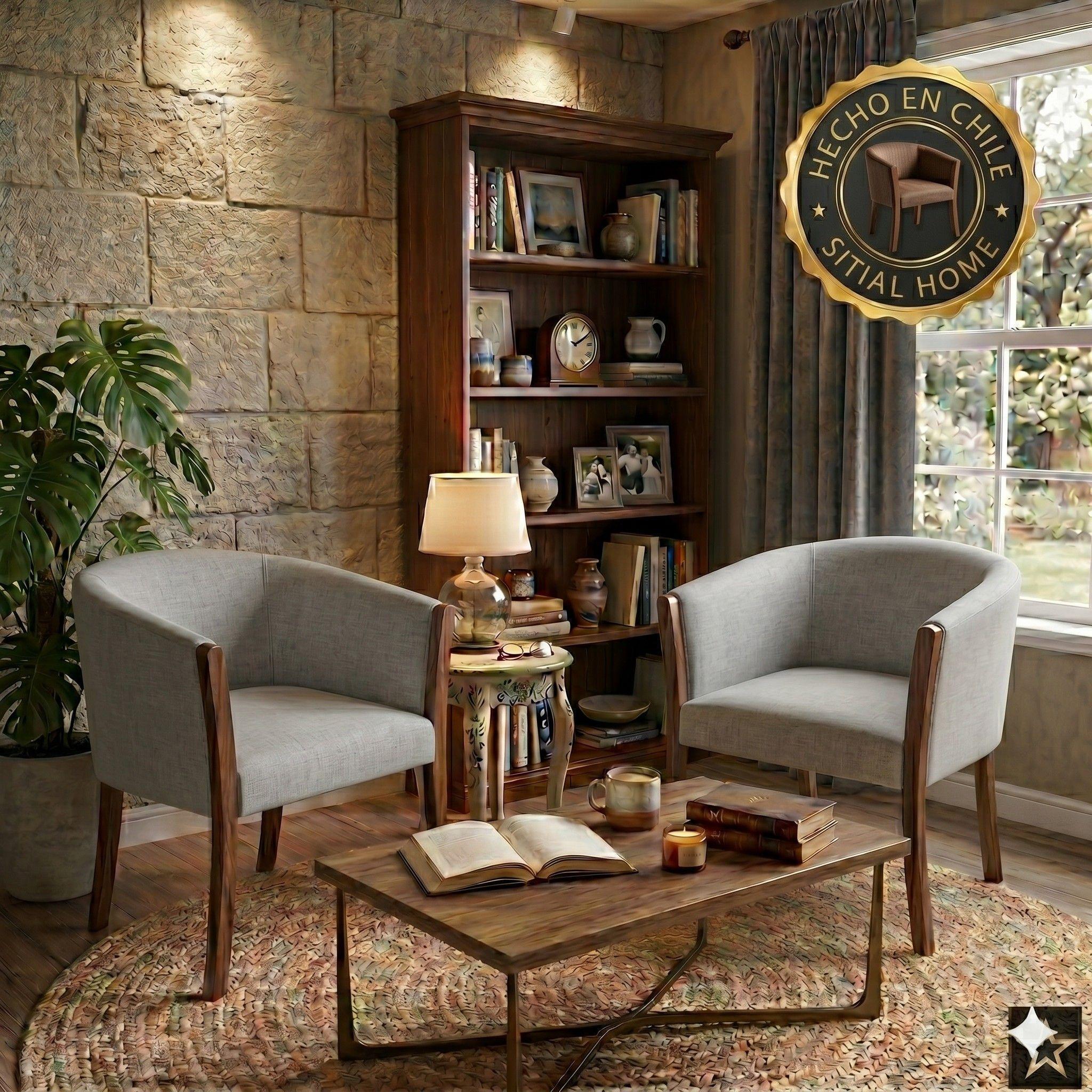 Living 311 Kabul gris sofa 3 cuerpos + 2 sitiales madera-3