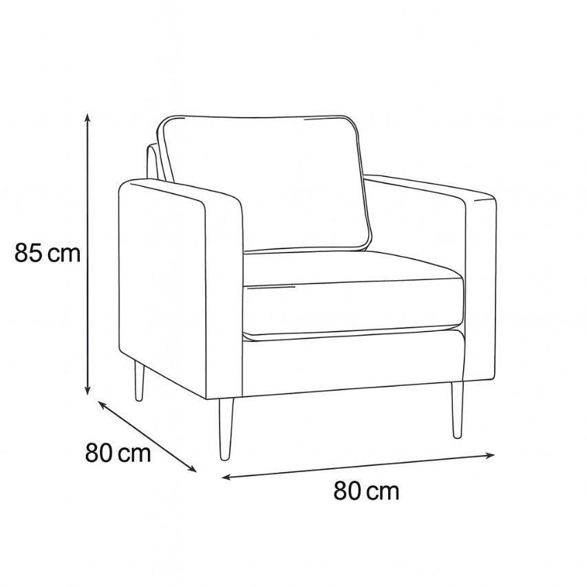 Living 311 Matilda gris seccional y 2 poltronas con resortes-4
