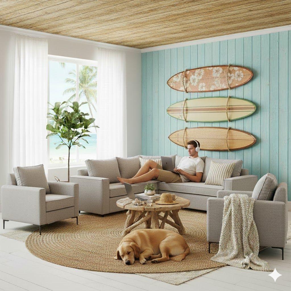 Living 311 Matilda gris claro seccional y 2 poltronas con resortes-0