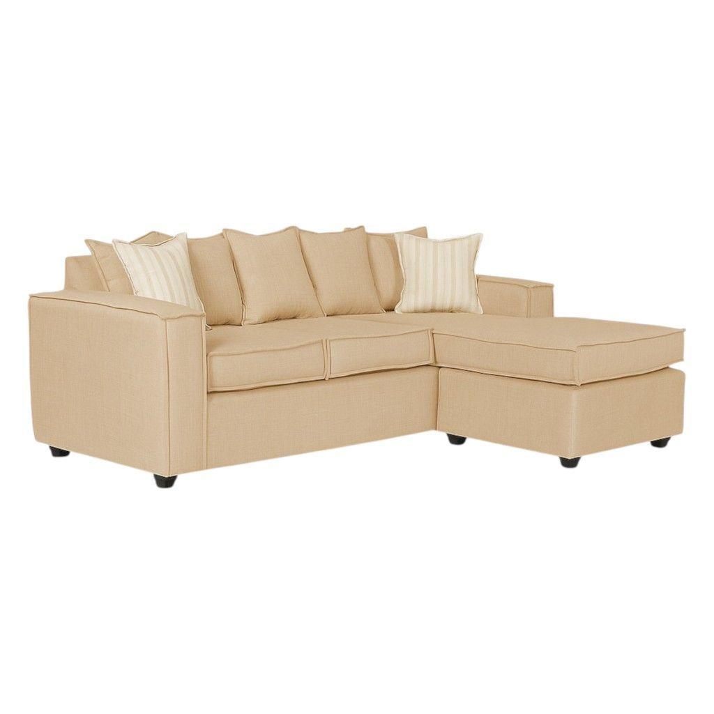 Living 311 Havanna beige seccional  3 cuerpos con resortes + 2 sitiales -3
