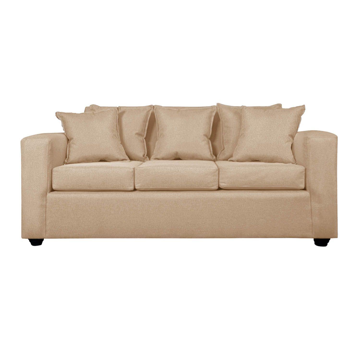 Living 311 Kabul  Beige  sofa 3 cuerpos + 2 sitiales madera          -4