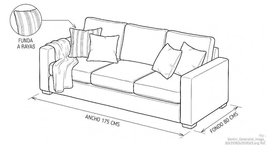 Living 311 Kabul  Beige  sofa 3 cuerpos + 2 sitiales madera          -4