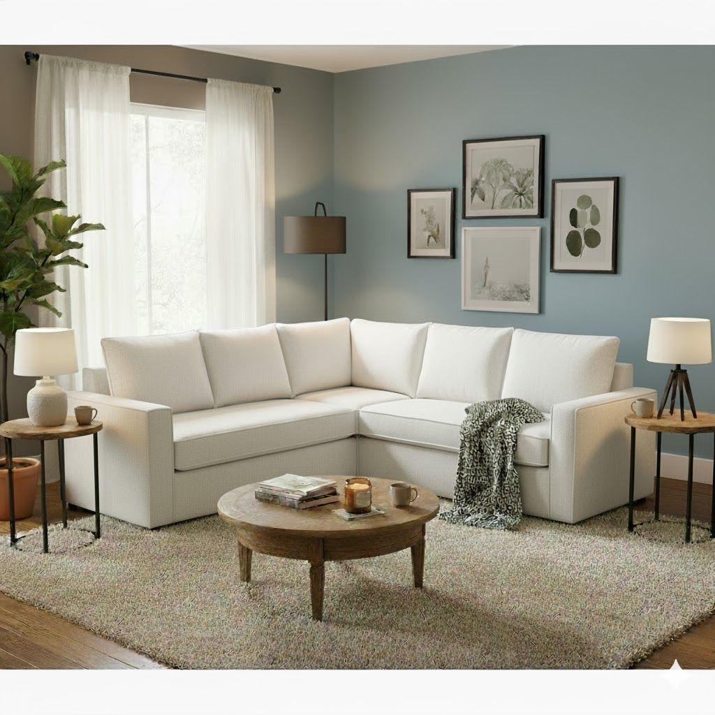 Seccional Matilda blanco full comfort plus-0