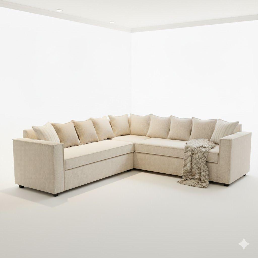 Seccional Emilia beige  con Resortes pocket full comfor-2