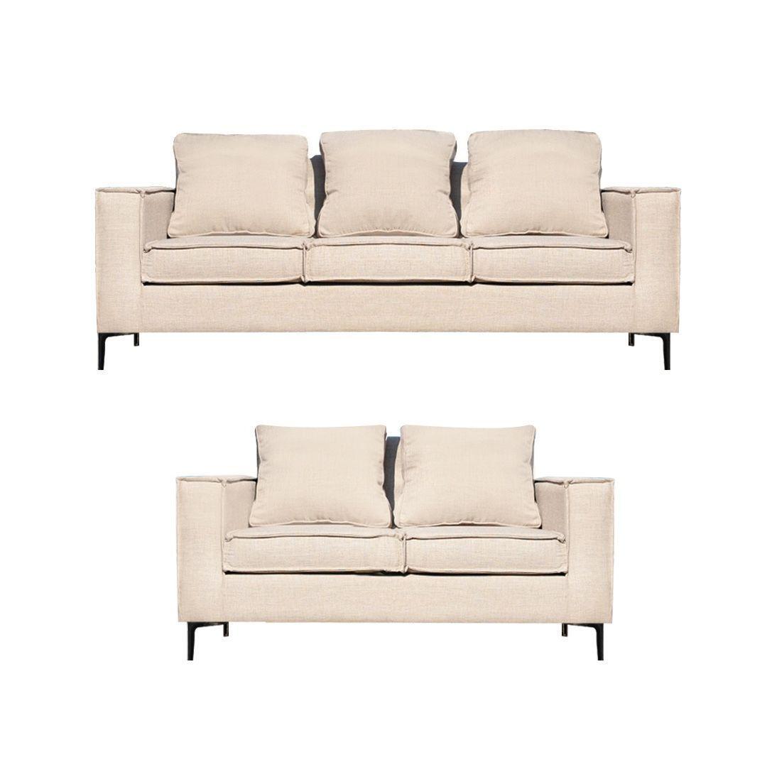 Living 32 urbano  beige con resortes pocket-0