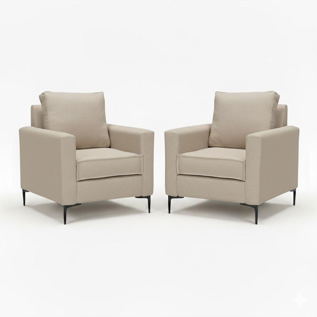 Juego de Poltronas Arthur Beige-0