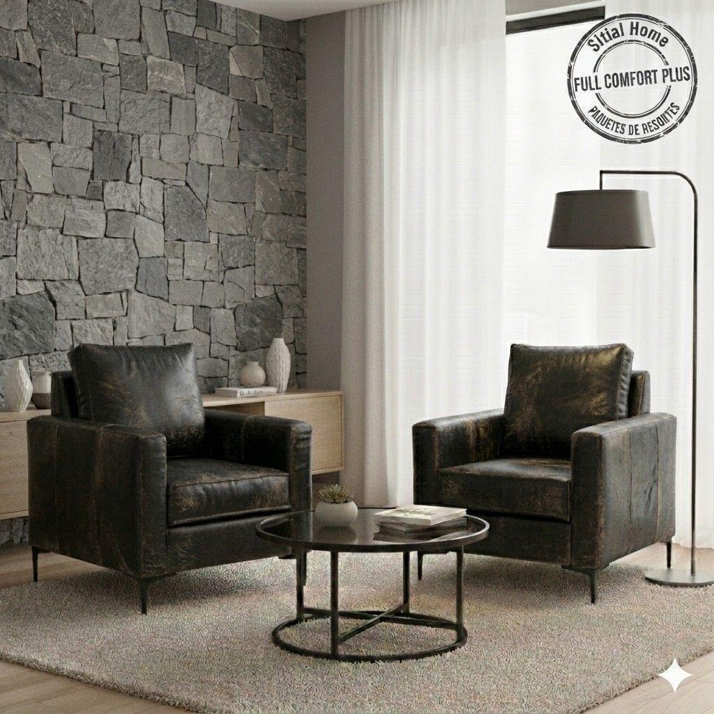 LIVING 311 JACK NEGRO CUERO SINTETICO ENVEJECIDO-2