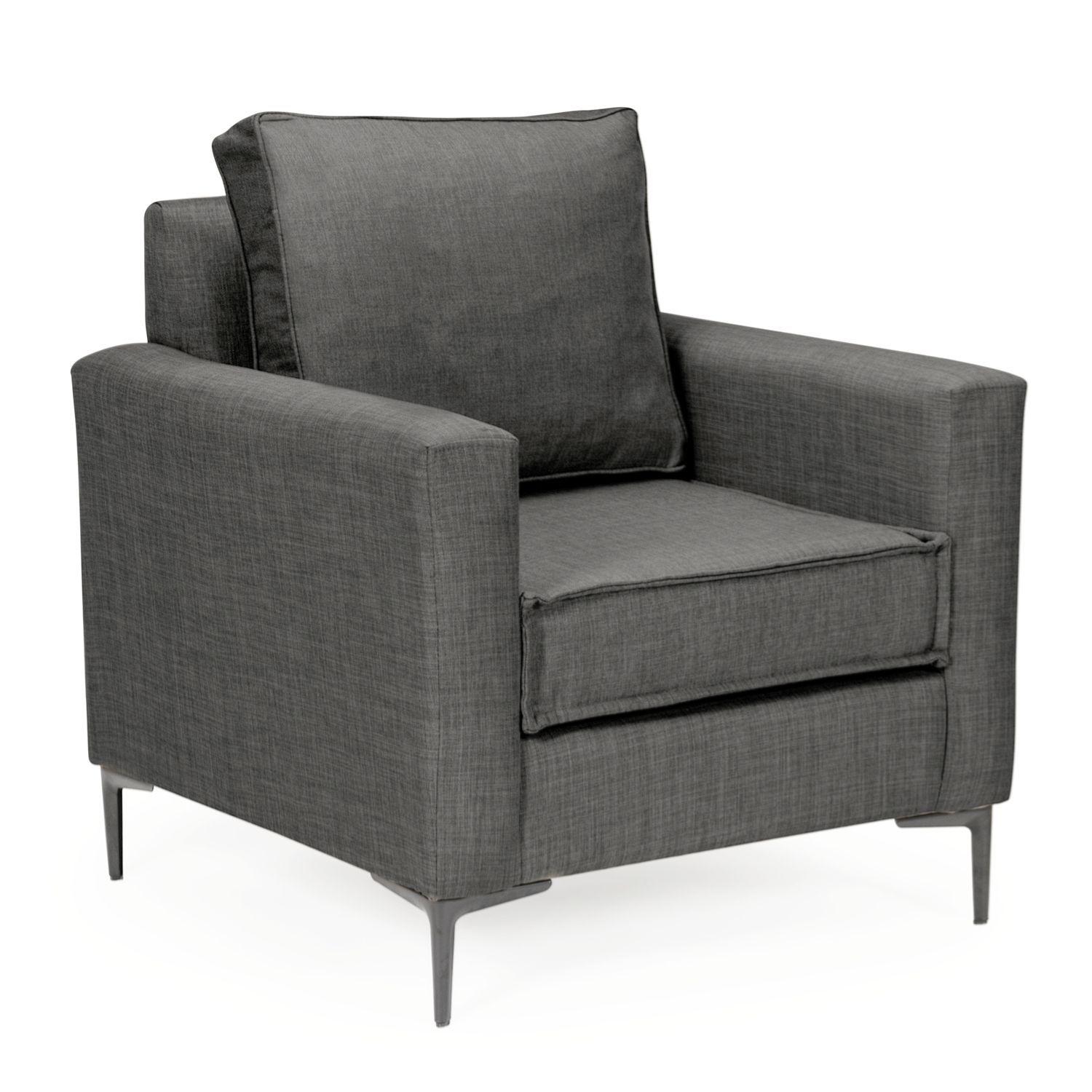 Living 311 Baco seccional mas 2 poltronas color marengo resortes pocket  -3