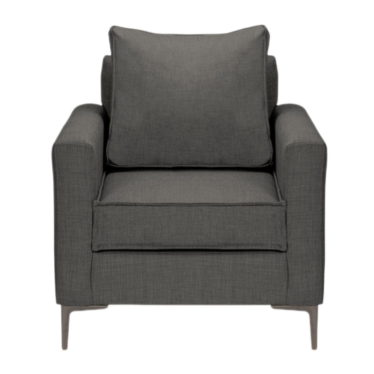 Living 311 Baco seccional mas 2 poltronas color marengo resortes pocket  -4