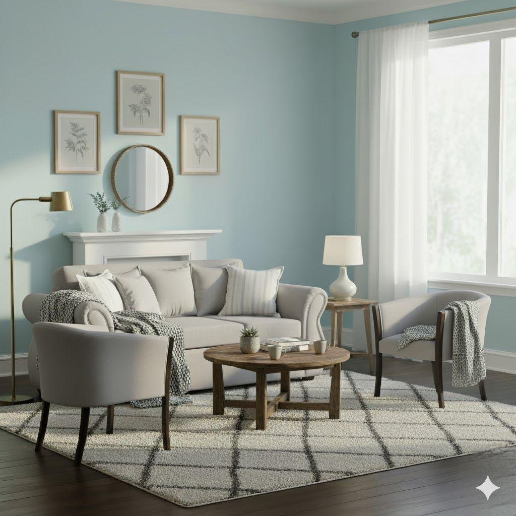 Living  Facundo , gris claro tipo lino sofa mas sitiales Sitial Home-0
