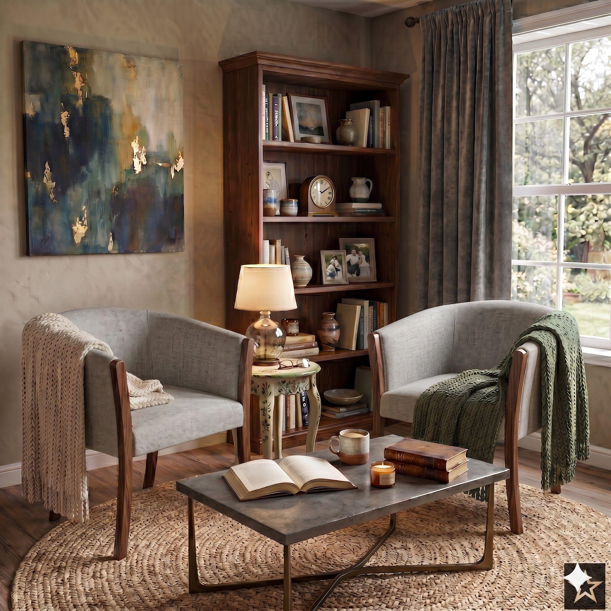 Living  Facundo , gris claro tipo lino sofa mas sitiales Sitial Home-3