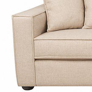 Seccional 6 Cuerpos Baco Beige Resorte Pocket  -3