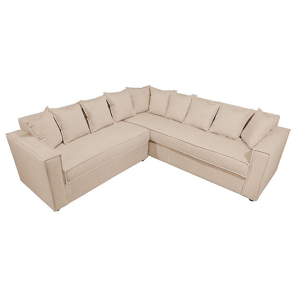 Seccional 6 Cuerpos Baco Beige Resorte Pocket  -0