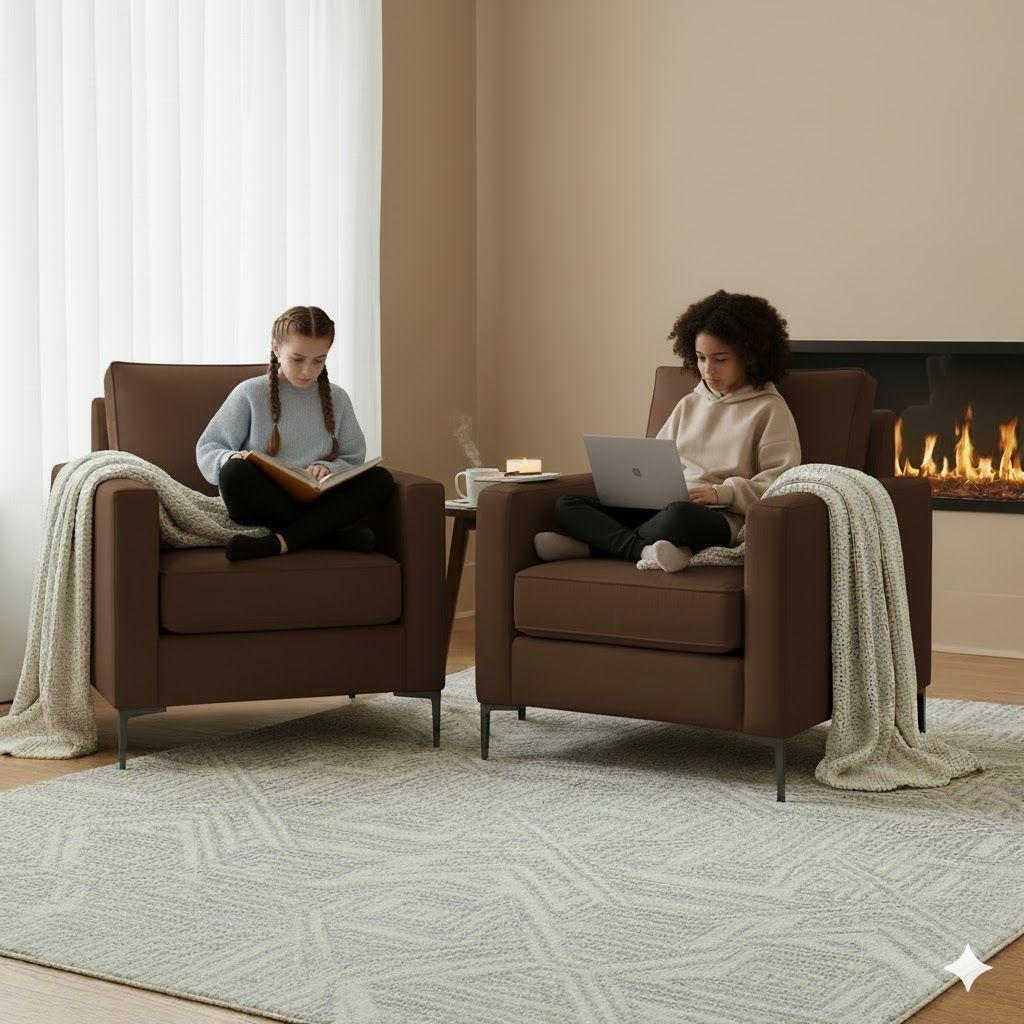 Living Singapur 311 cafe sofa 3 cuerpos + 2 poltronas resortes-3