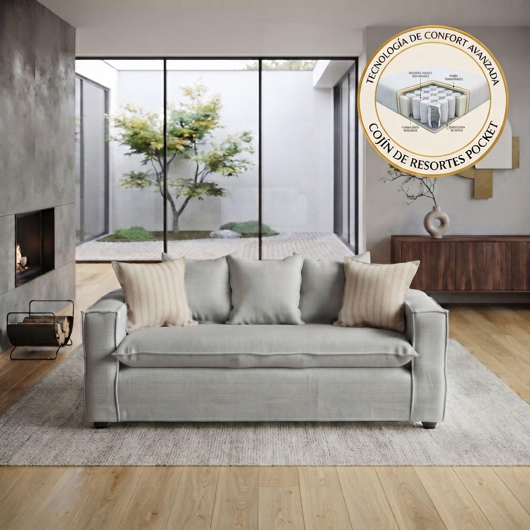 Living Bertolucci 311 gris  resorte pocket-1