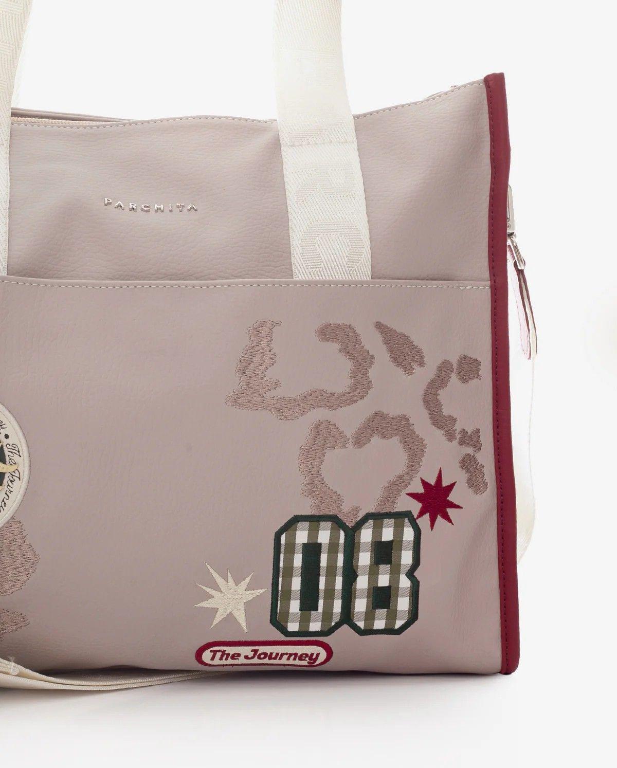 Cartera Bolso tipo Totebag Gabriela -  Parchita-5