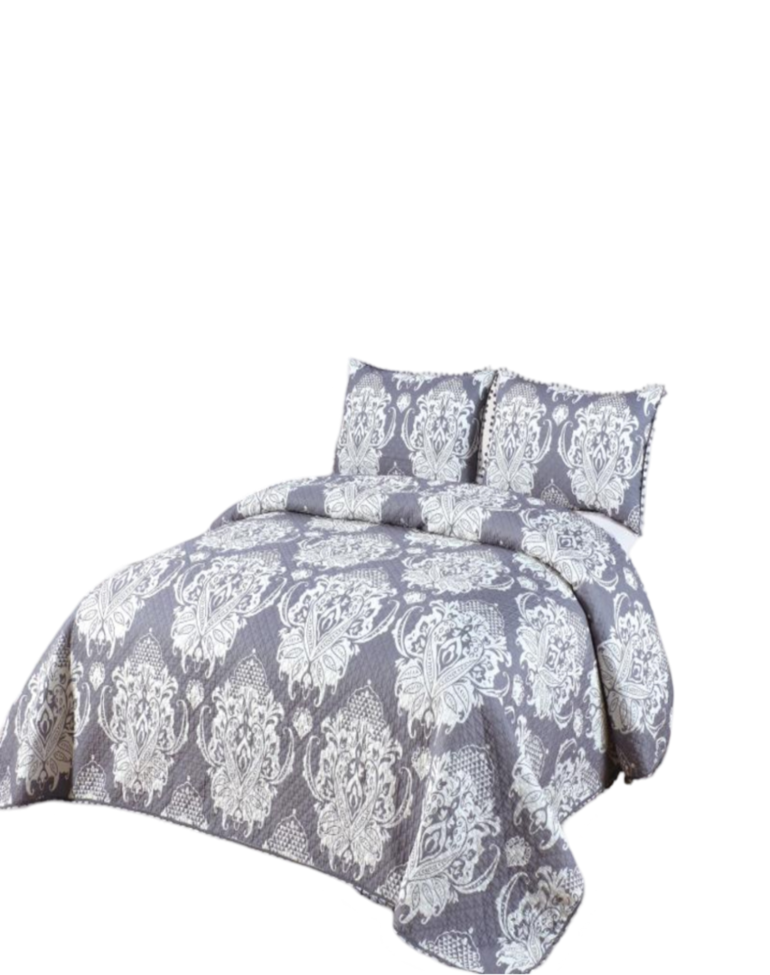 Cubrecama Ligero De Verano Con Pompones - Elegantes KING / Super King TD11-0