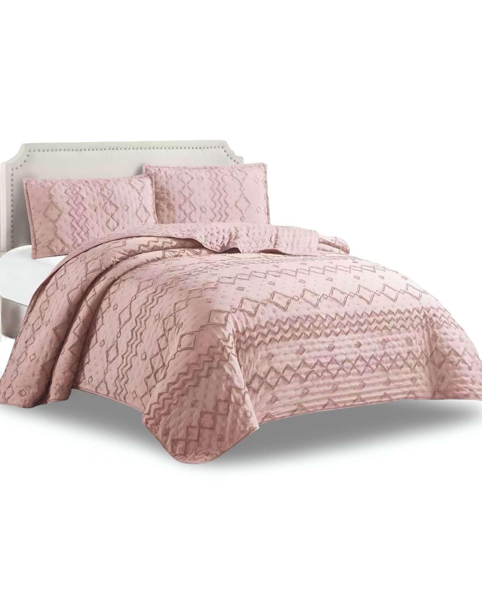 CUBRECAMA QUILT TUFTING DE LUJO SUAVE PLAZA Y MEDIA t05-0
