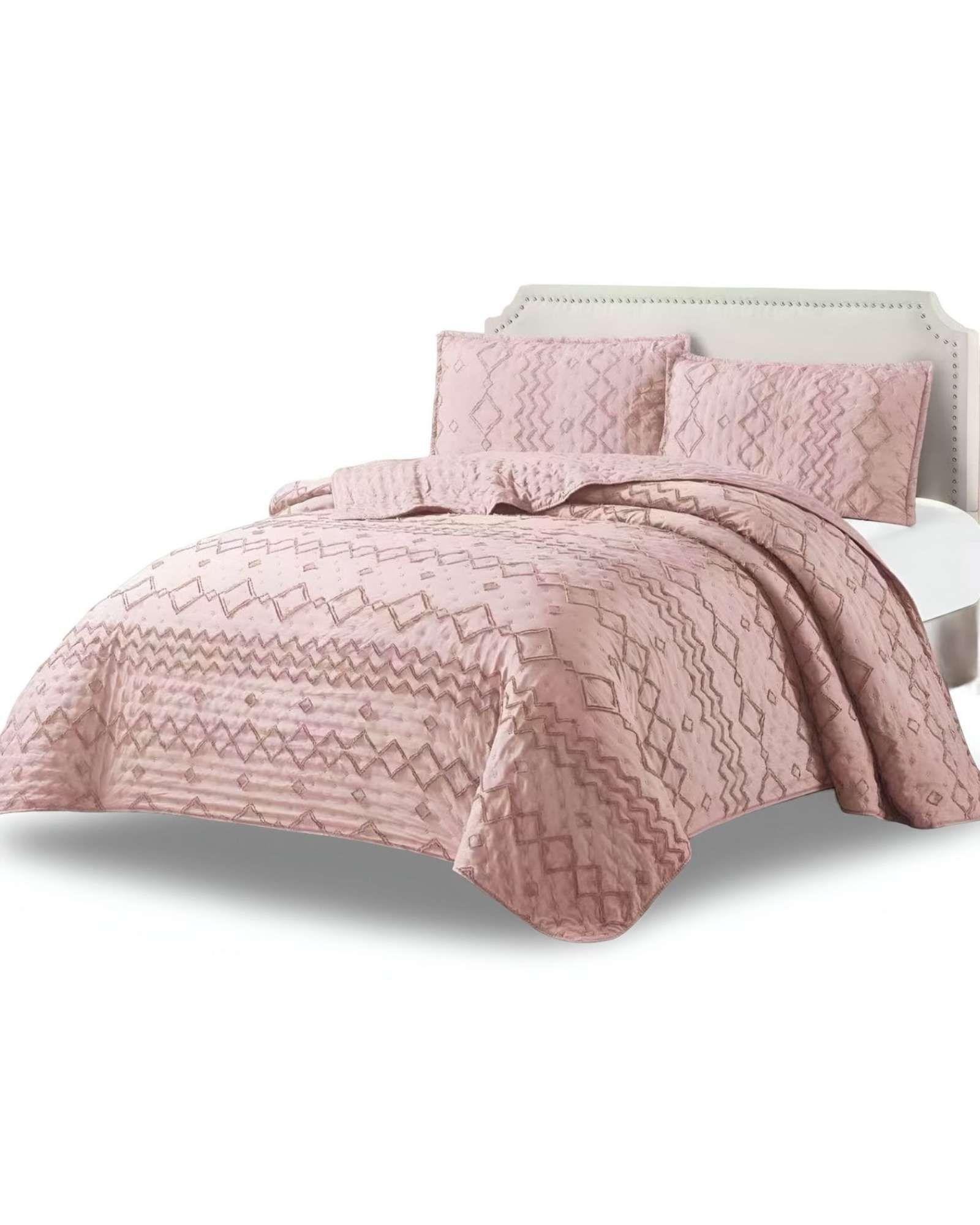 CUBRECAMA QUILT TUFTING DE LUJO SUAVE PLAZA Y MEDIA t05-1