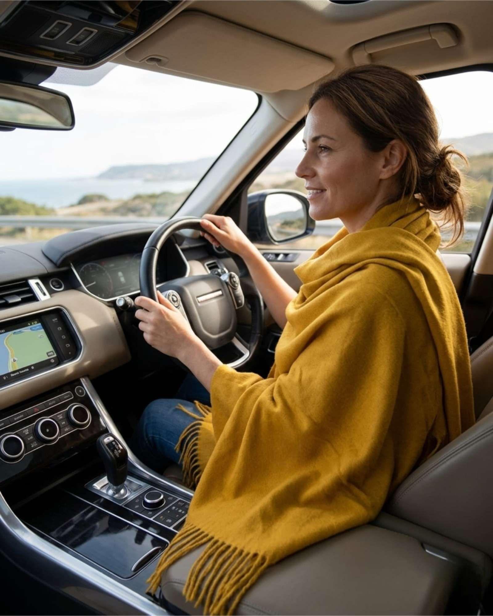 Bufanda Cashmere Premium Unisex Varios Colores amarillo-3