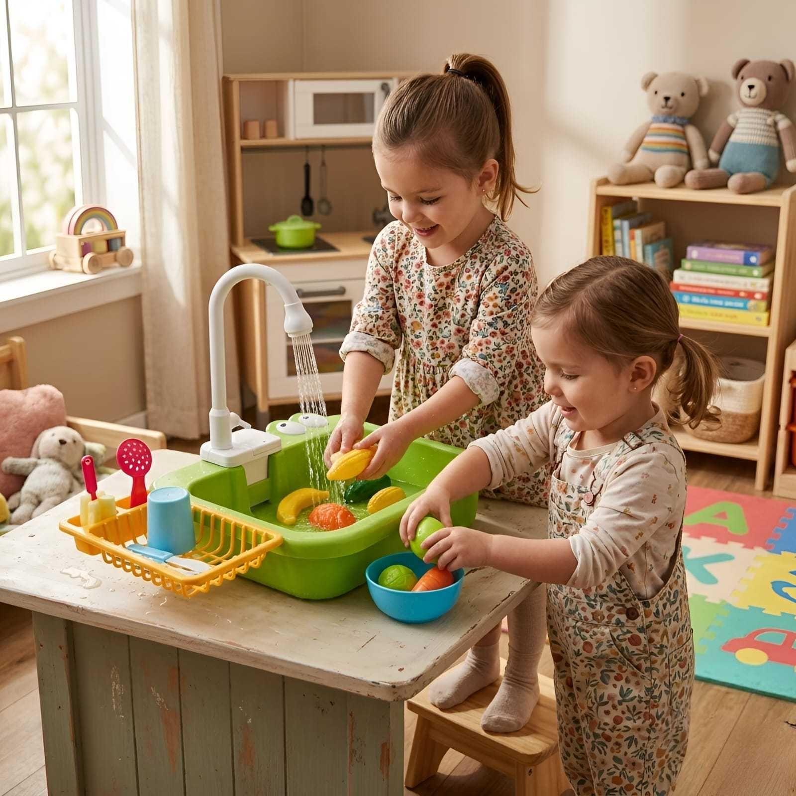Lavaplatos de Juguete Little Chef Play Series VERDE-0