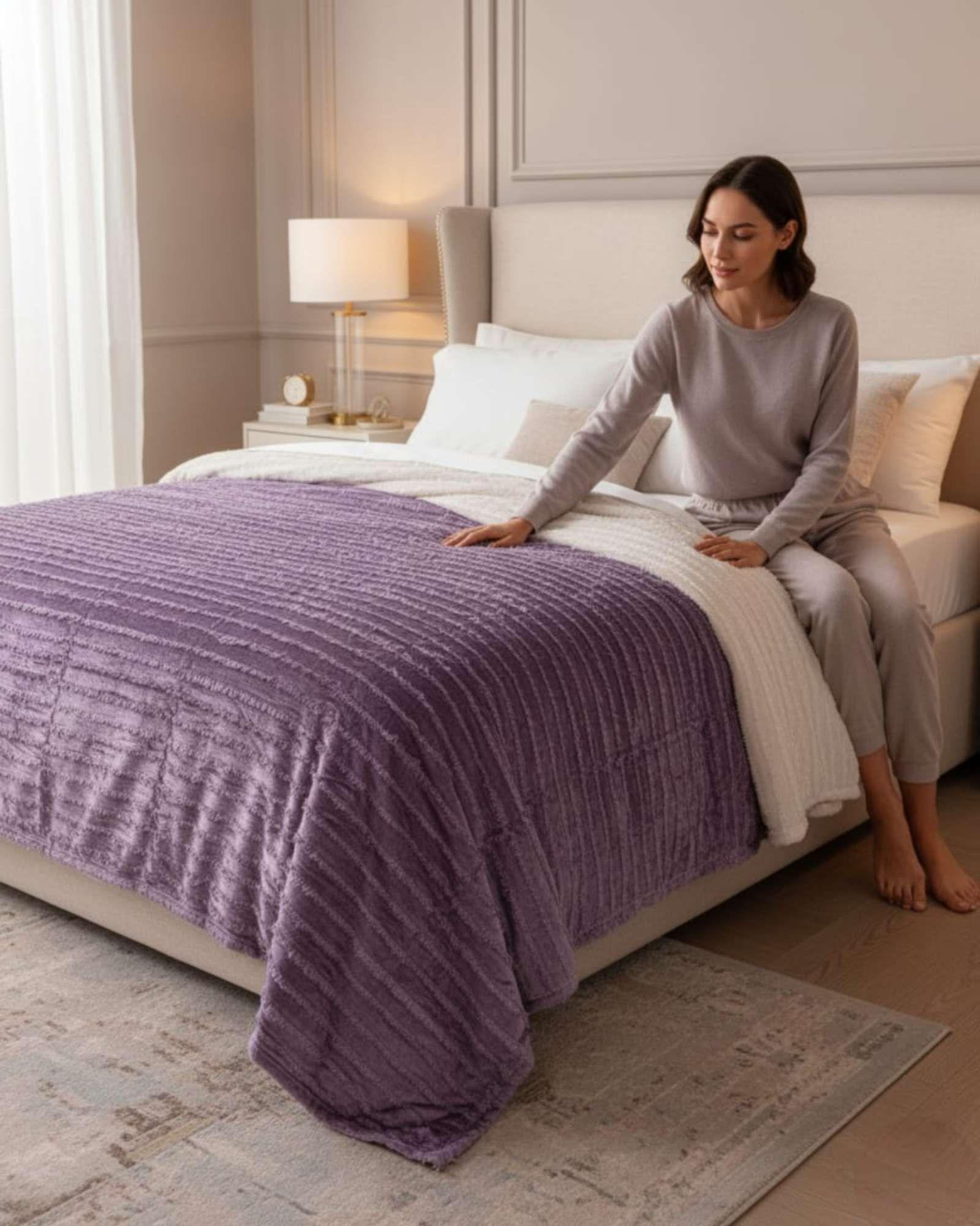 Frazada Soft Premium Estilo Boho Nórdico 2 Plazas Extra Suave y Liviana A3-2