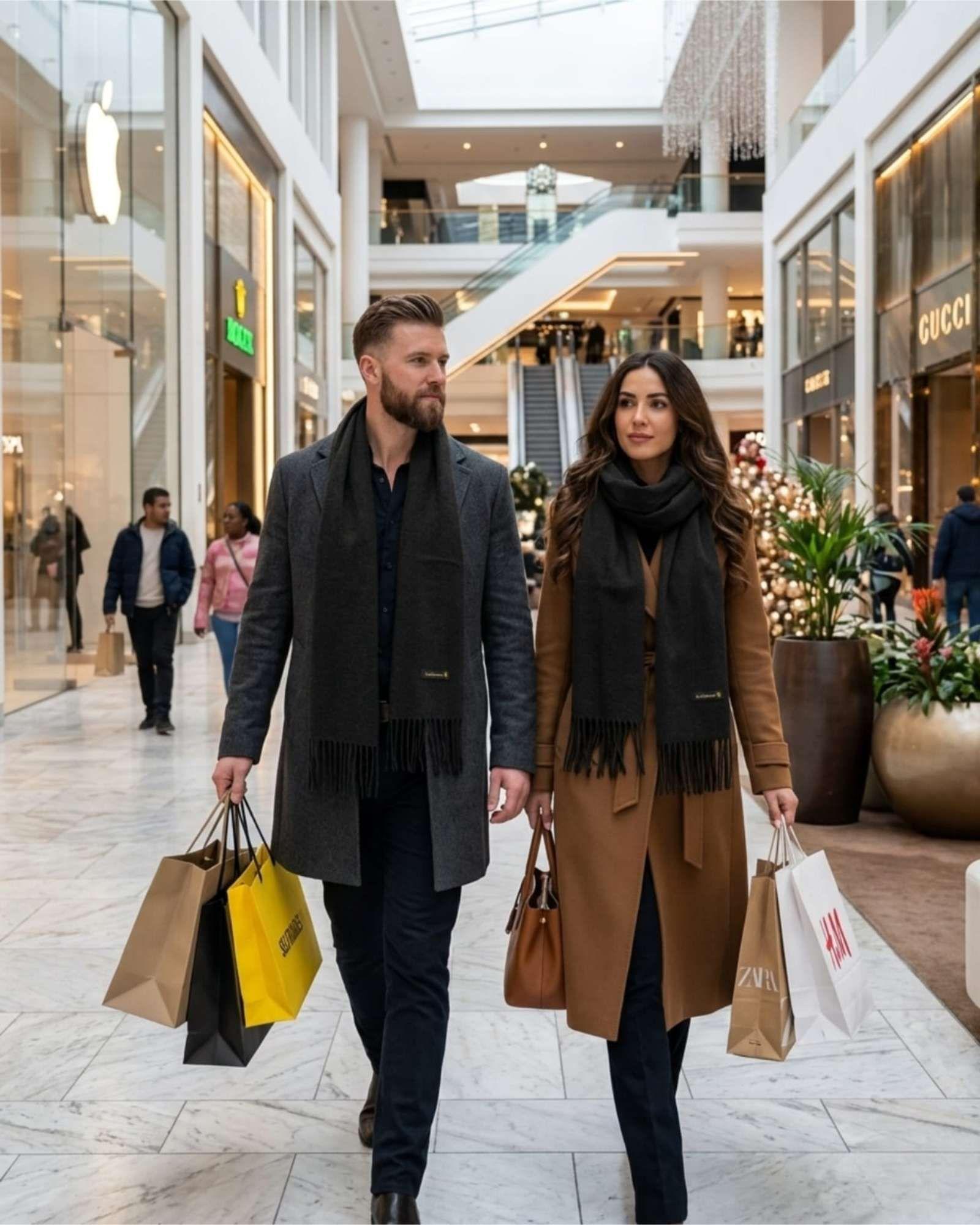 Bufanda Cashmere Premium Unisex Varios Colores negro-3