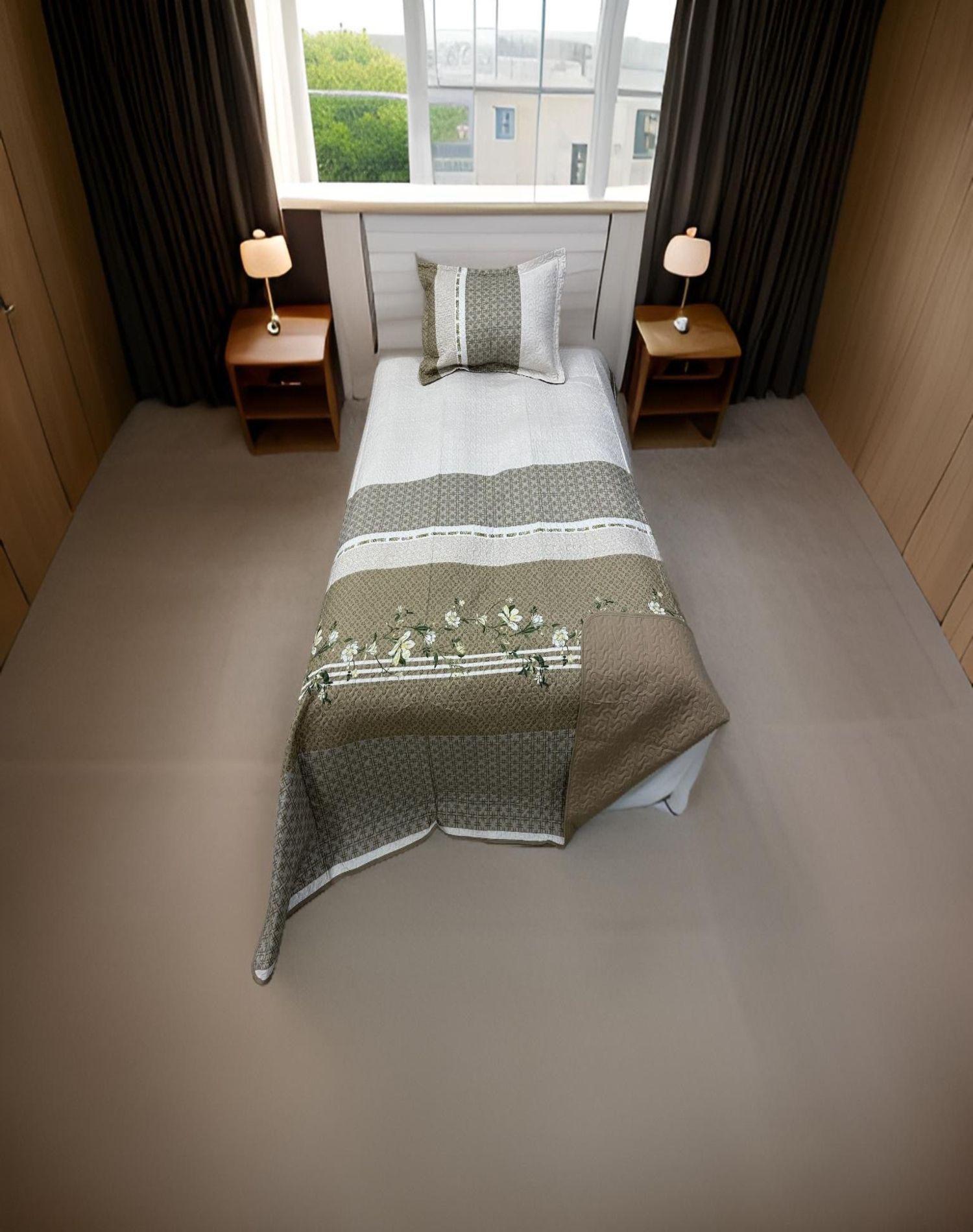 QUILT CUBRECAMA PRIMAVERA VERANO PLAZA Y MEDIA *026-2