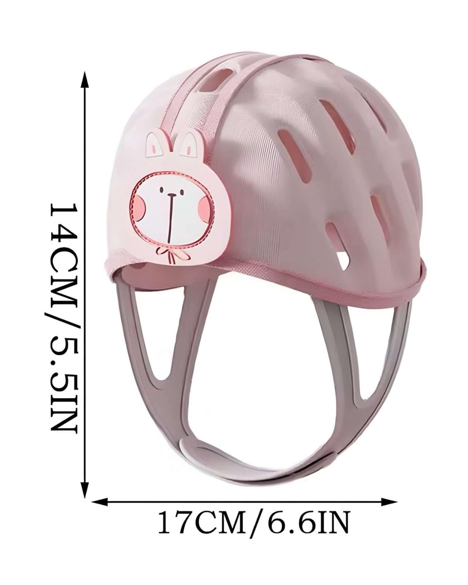 Casco de seguridad protector para bebés rosa-2