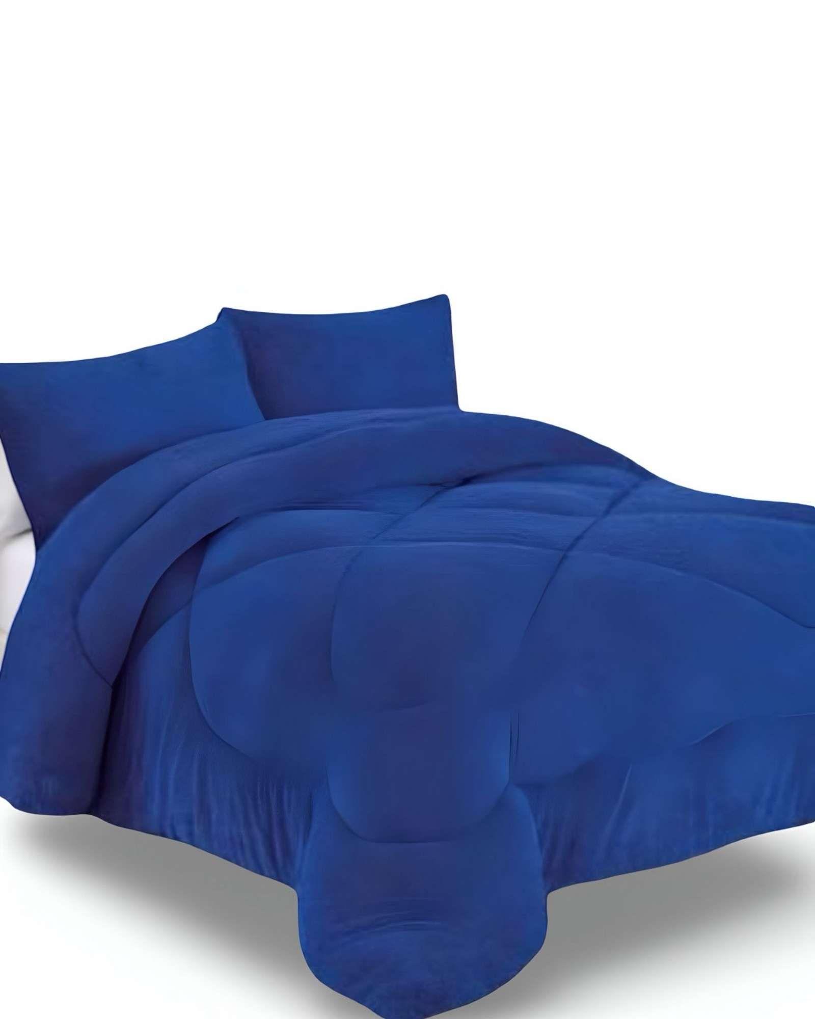 COBERTOR ELEGANTE DE INVIERNO UNICOLOR PLUSH CON CHIPORRO PLAZA Y MEDIA S58-2