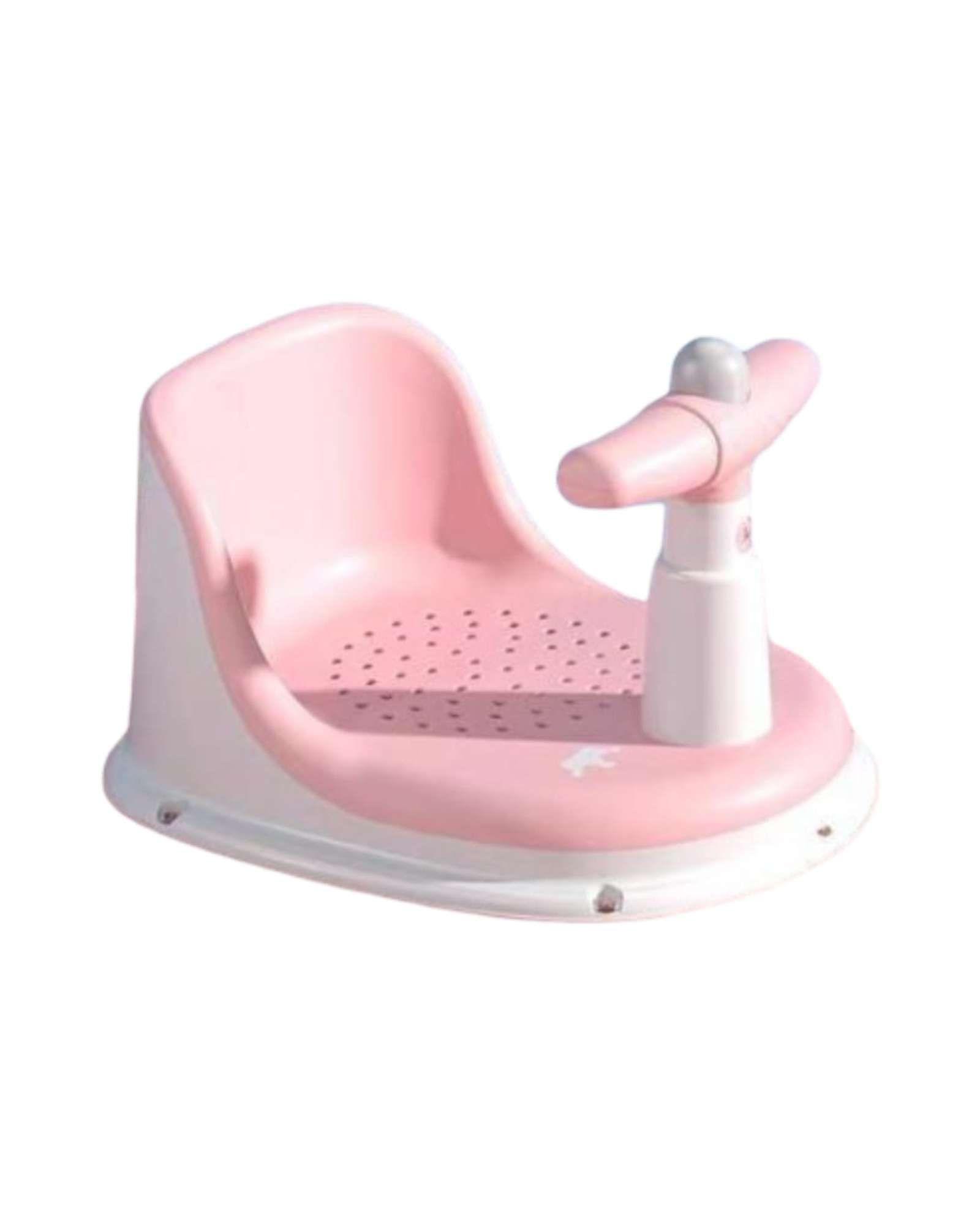 Silla De Baño Para Bebe Con Sonidos Y Manubrio Didáctico color Rosa-2