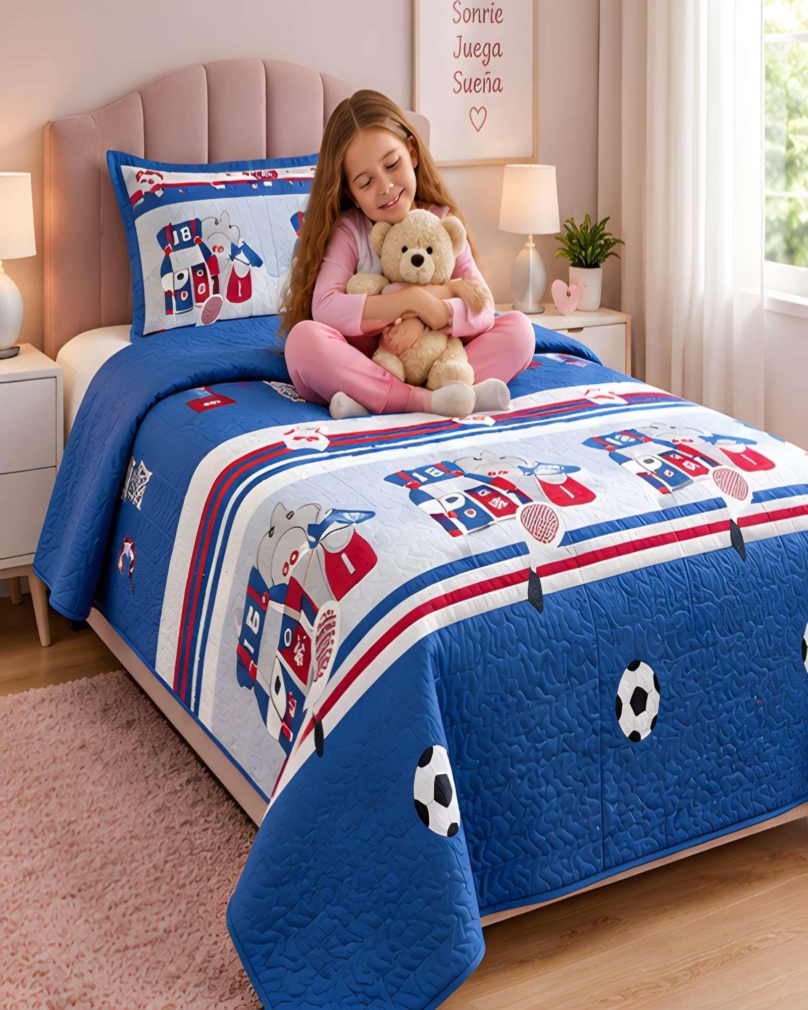 Quilt 1.5 Plazas 180x230 cm + Funda de Almohada-0