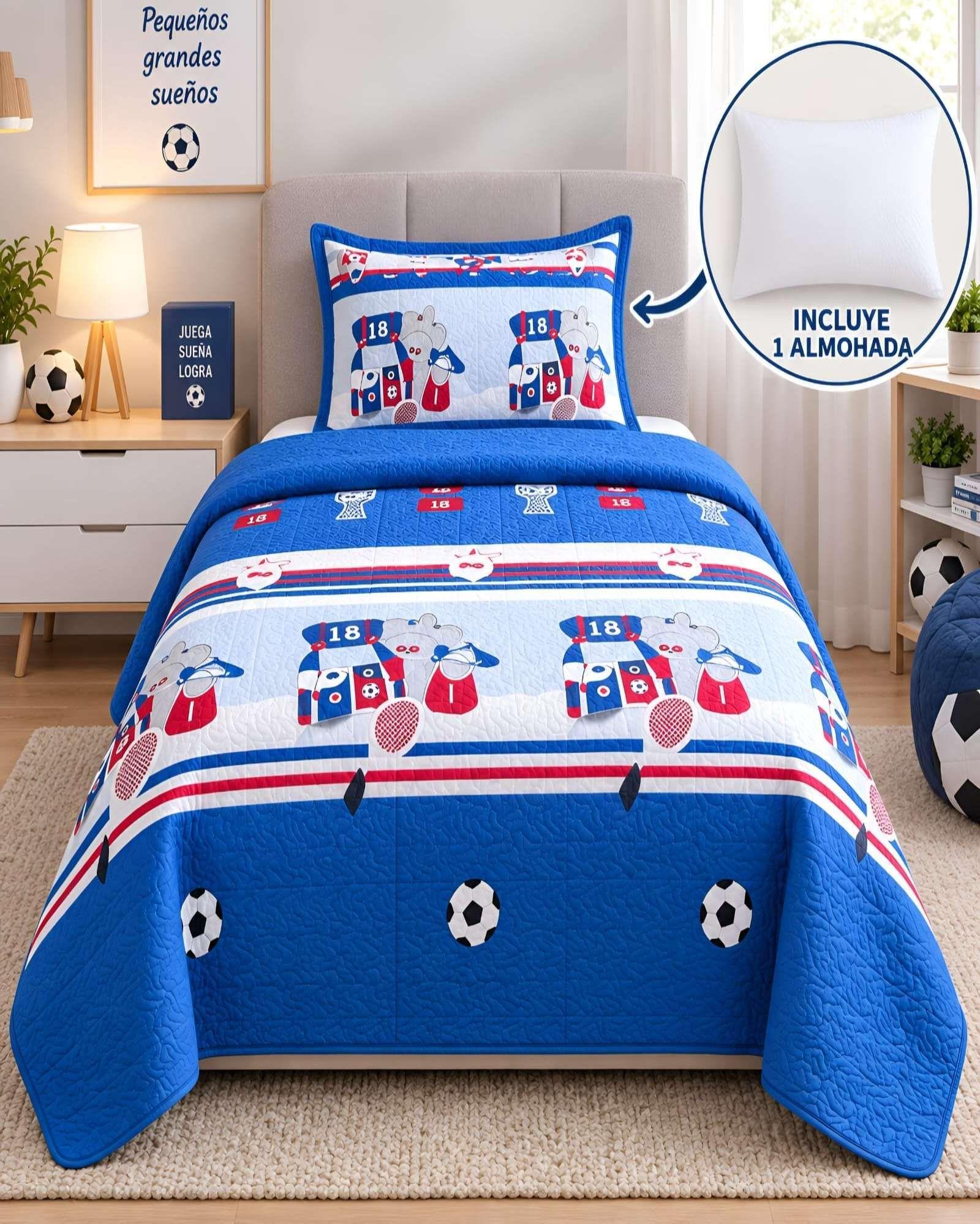 Quilt 1.5 Plazas 180x230 cm + Funda de Almohada-3
