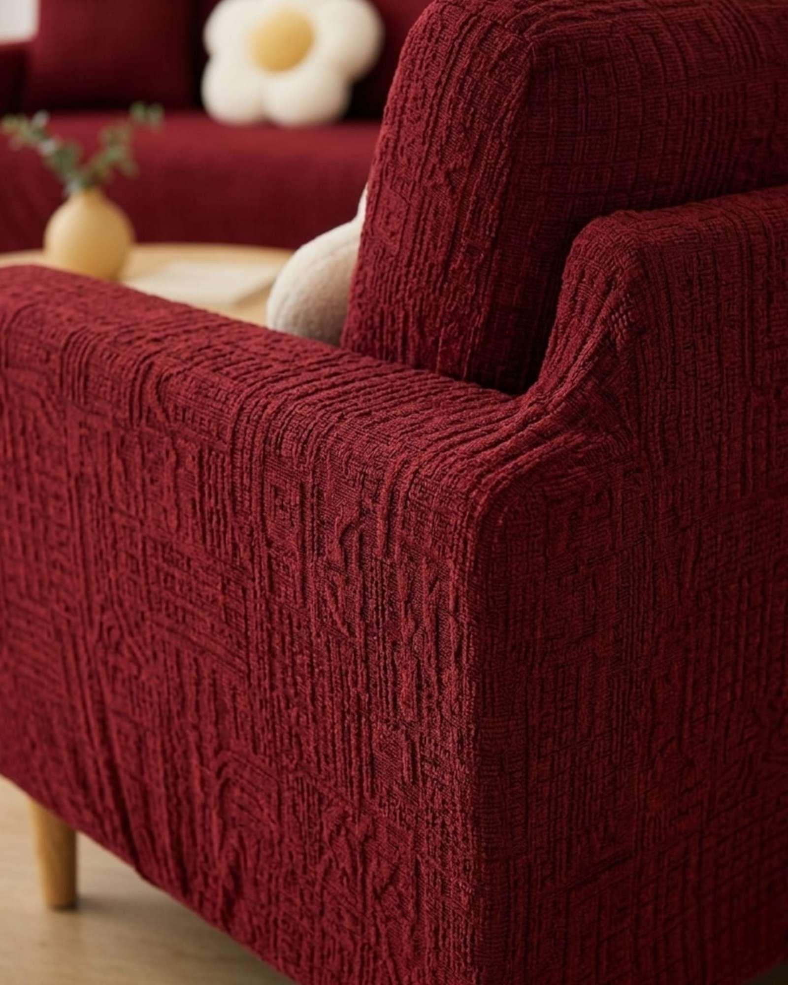 Set Cubre Sillón 3+1+1 Protector de Tela Reforzada - Lavable y Resistente 04-2