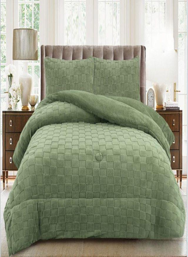 CUBRECAMA GRUESO TEXTURIZADO CON CHIPORRO |34-2