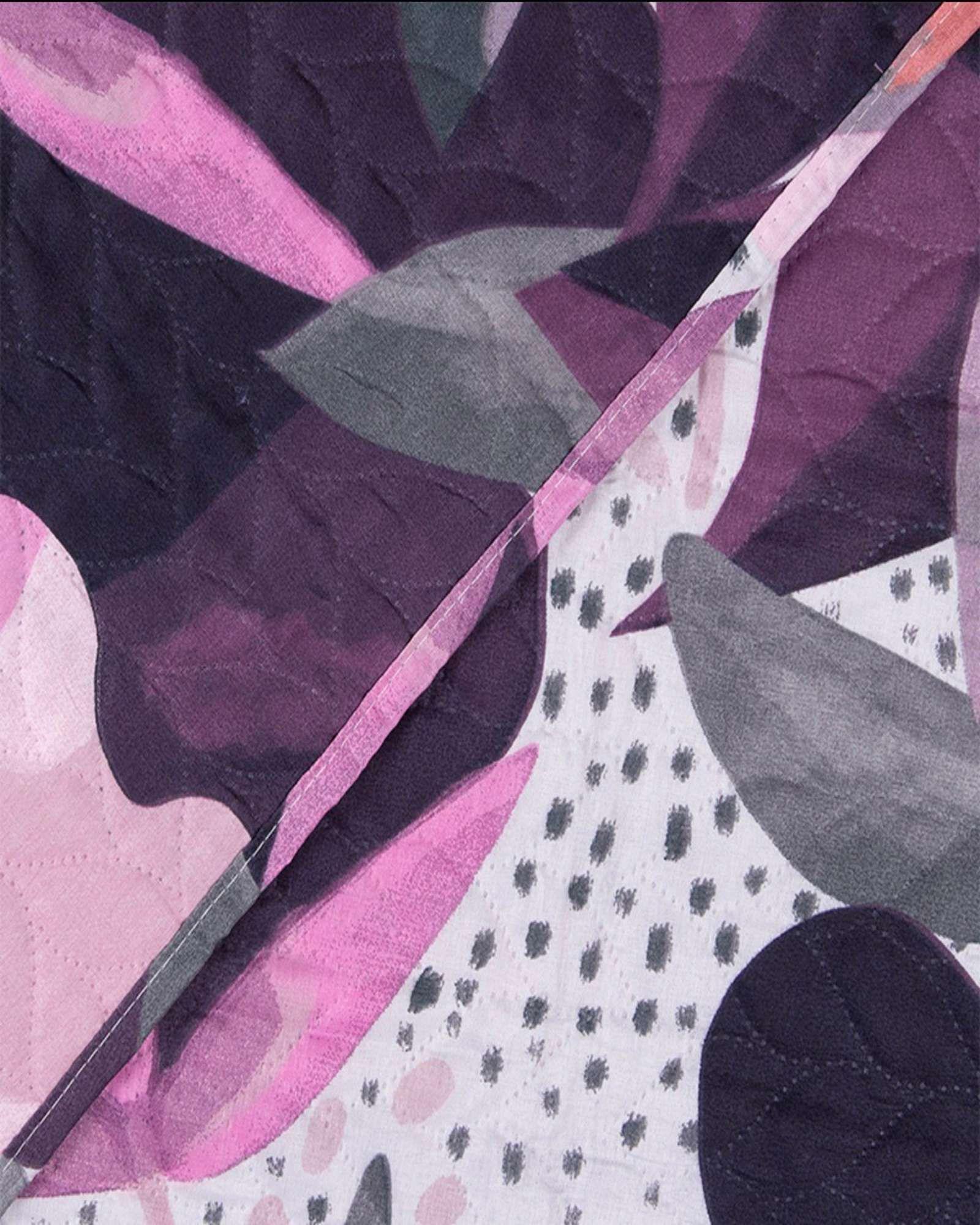 Cubrecama Quilt  mas Juego de Sábana Liso 1.5 Plaza Mashini-2