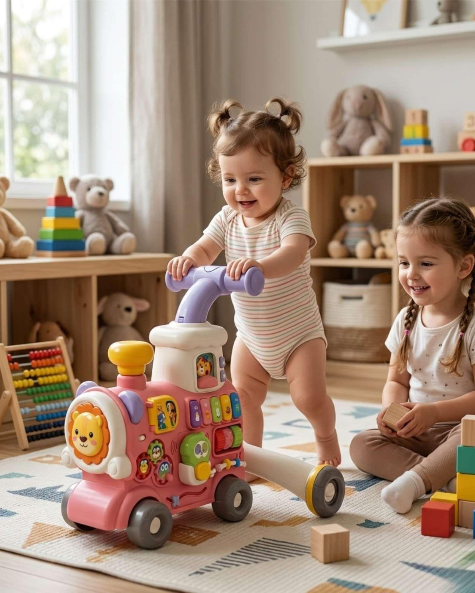 Tren Correpasillos Infantil Caminador 5 en 1 - Juguete Didáctico 01-4
