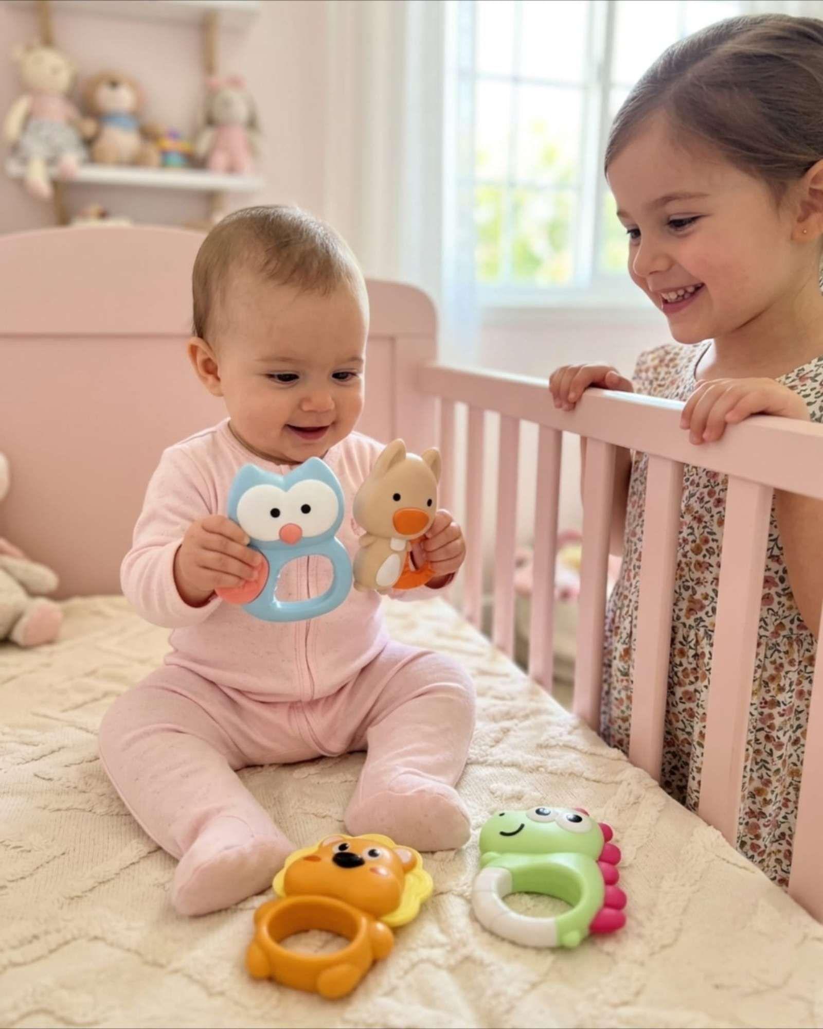 Set De Sonajeros Para Bebé Juguete De Aprendizaje Temprano-0