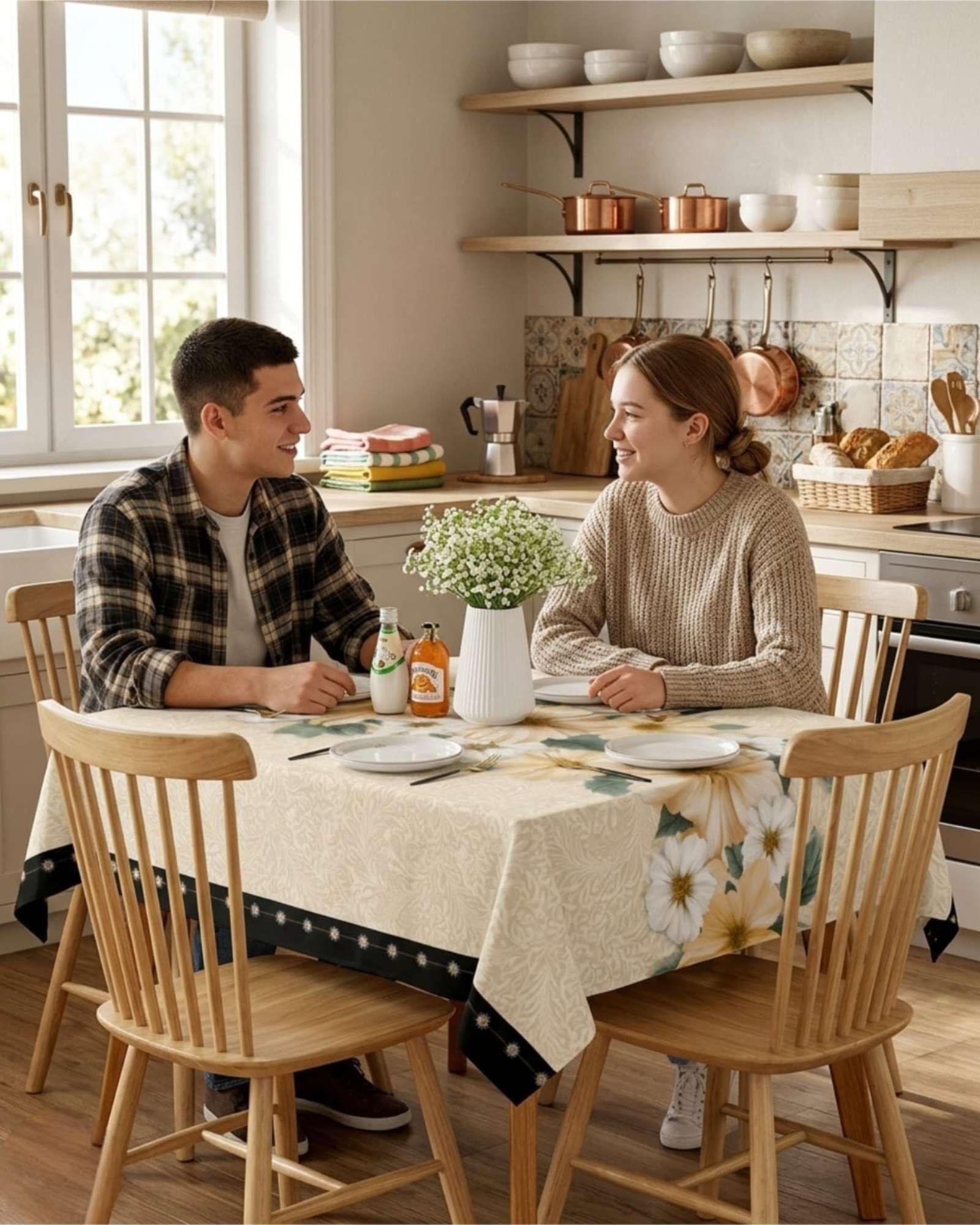 Mantel Antimanchas Grueso Rectangular 140x220 cm 06-3