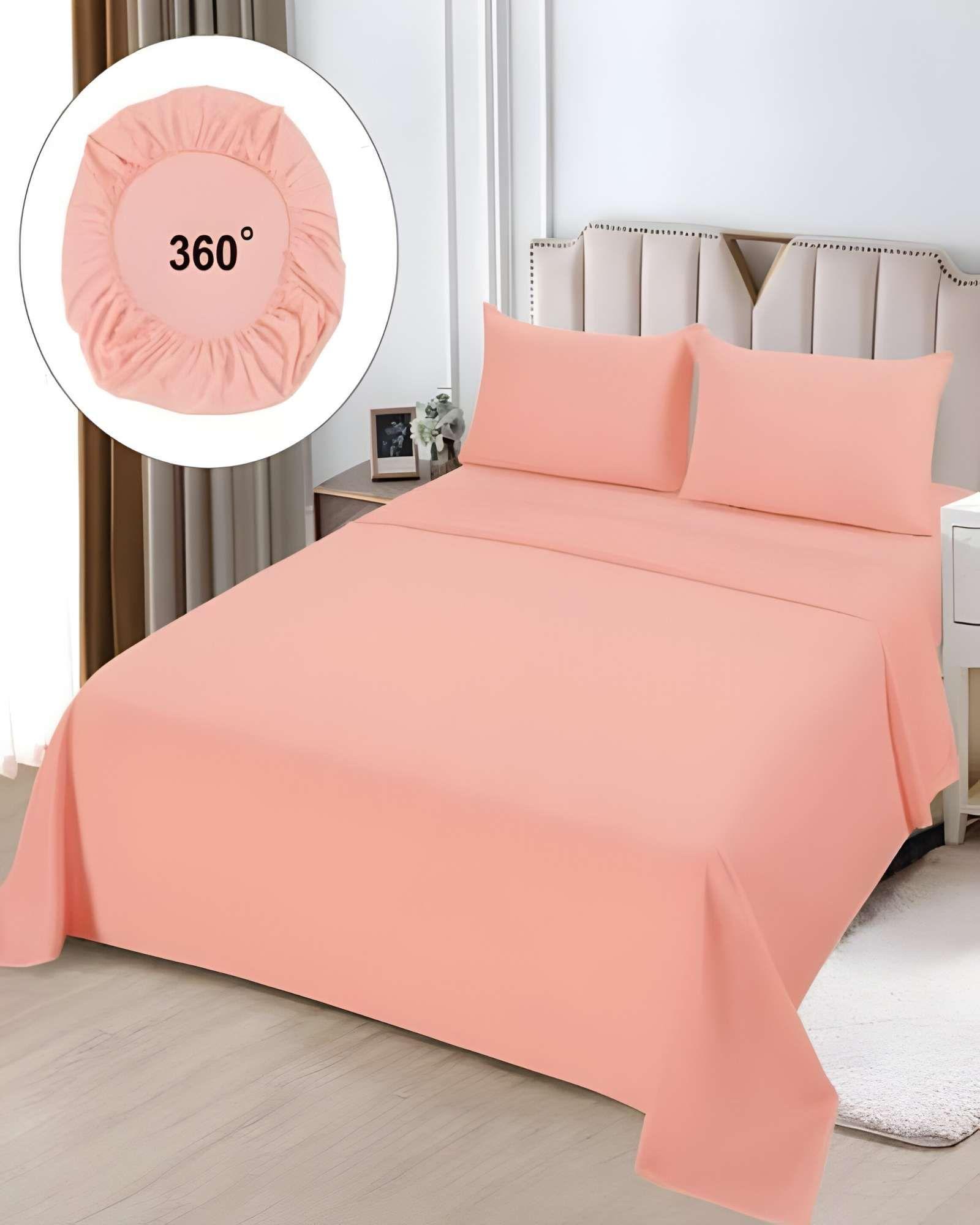 JUEGO DE SABANAS SUPERKING SALMON-2