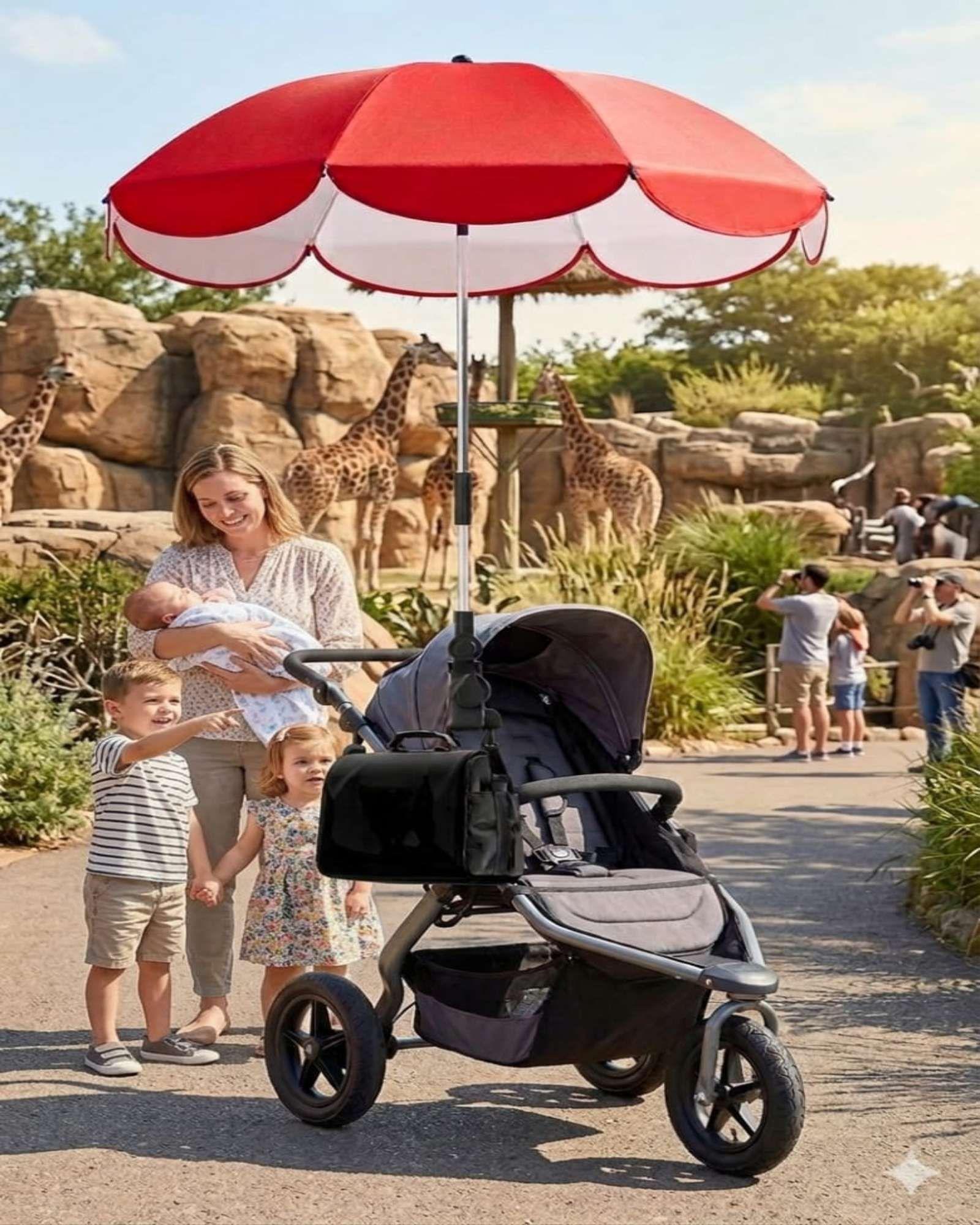 Sombrilla para Coche de Bebé con Protección Universal y Flexible A2-1