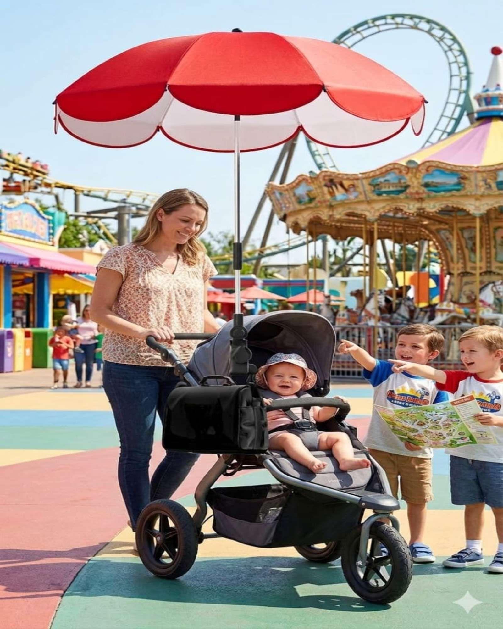 Sombrilla para Coche de Bebé con Protección Universal y Flexible A2-2