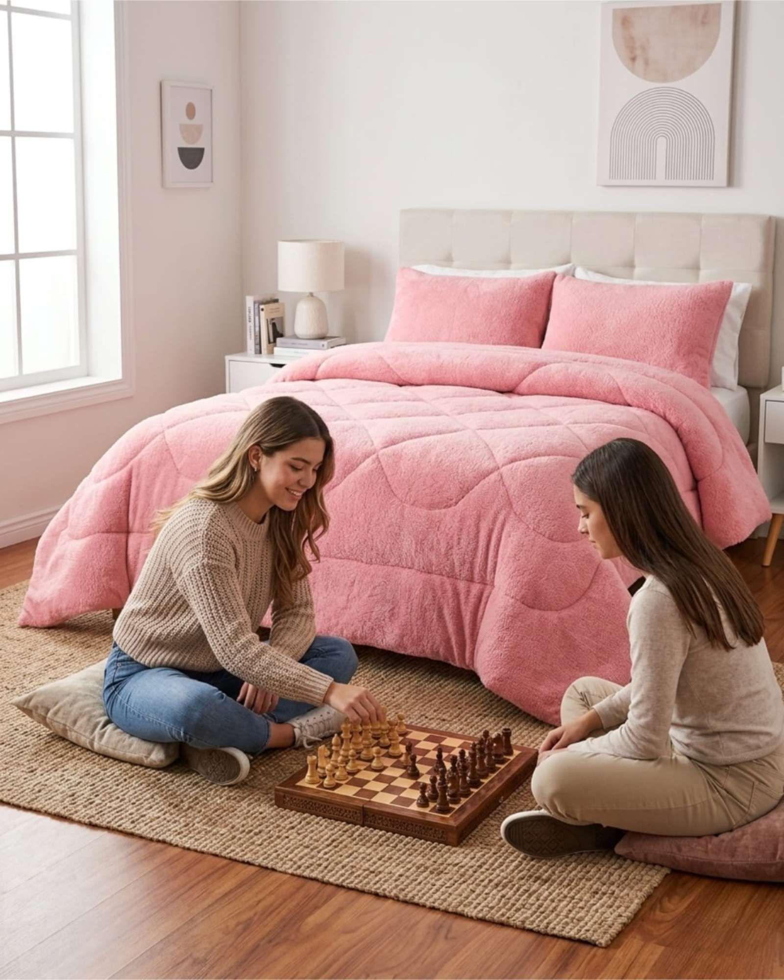 Cubrecama King / Super King Plush con Chiporro Térmico A25-4