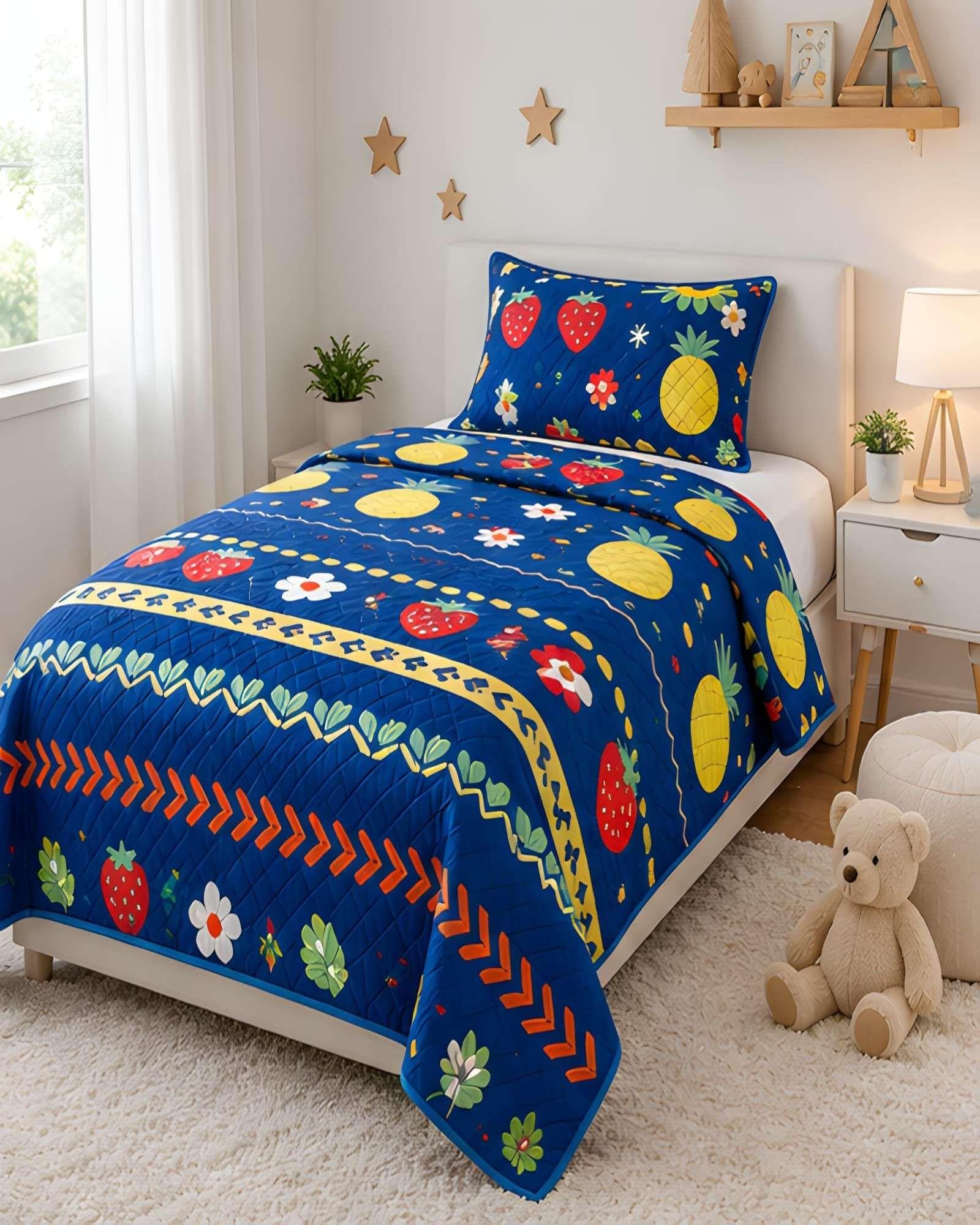 Set de Cubrecama y Funda de Almohada 1.5 plaza 180x230cm A3-0