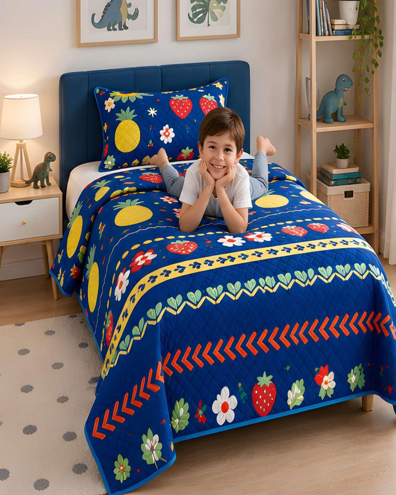 Set de Cubrecama y Funda de Almohada 1.5 plaza 180x230cm A3-3