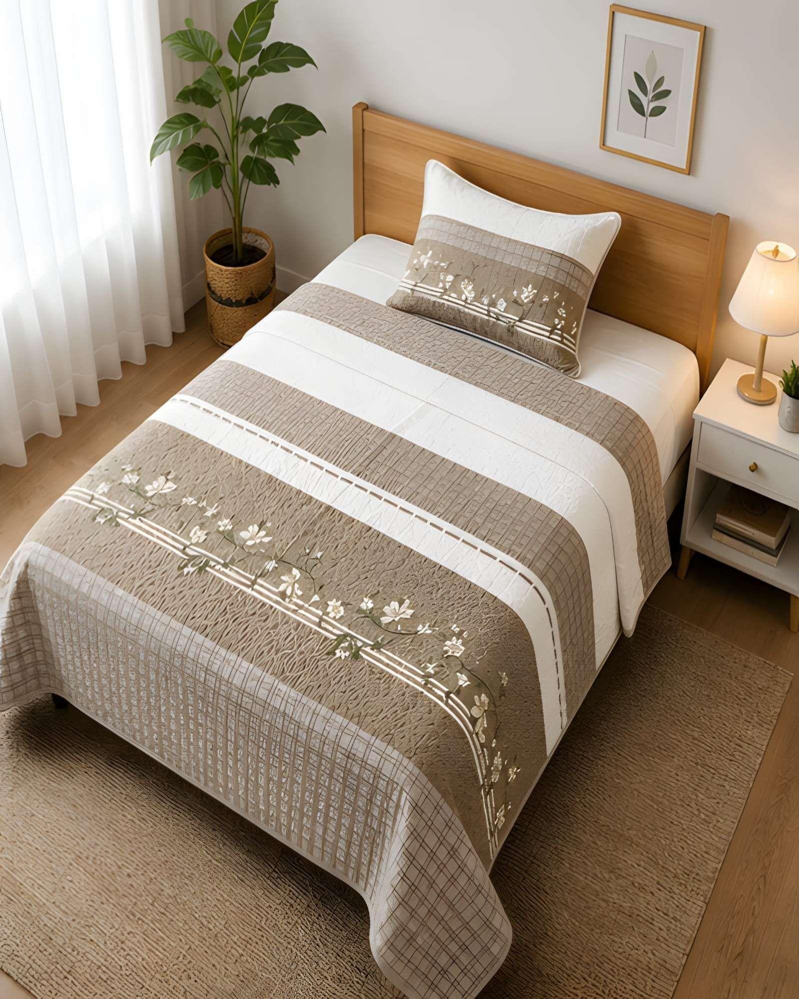 Quilt 1.5 Plazas 180x230 cm + Funda de Almohada-0