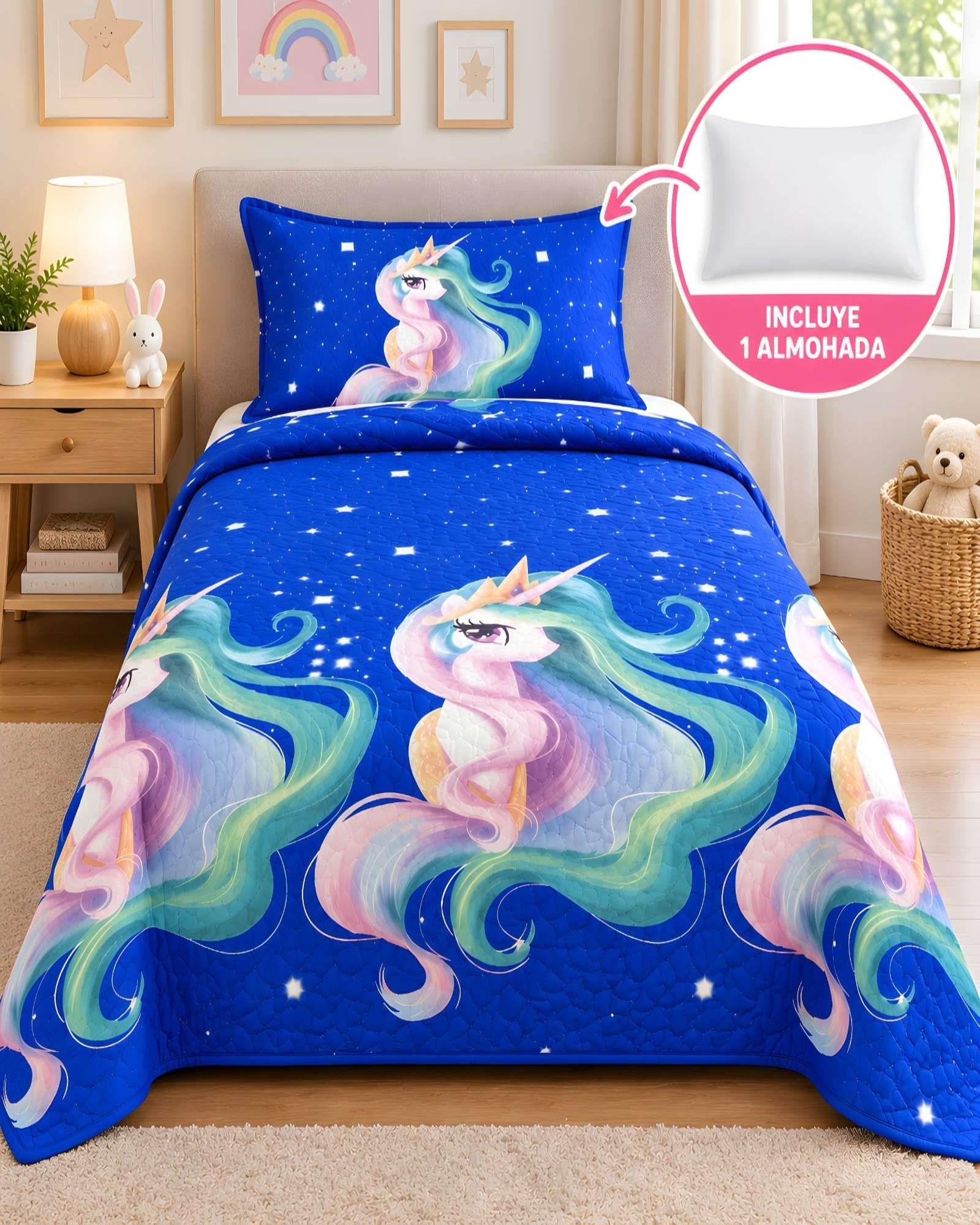 Cubrecama Quilt Verano 1.5 Plazas + Almohada 07-0