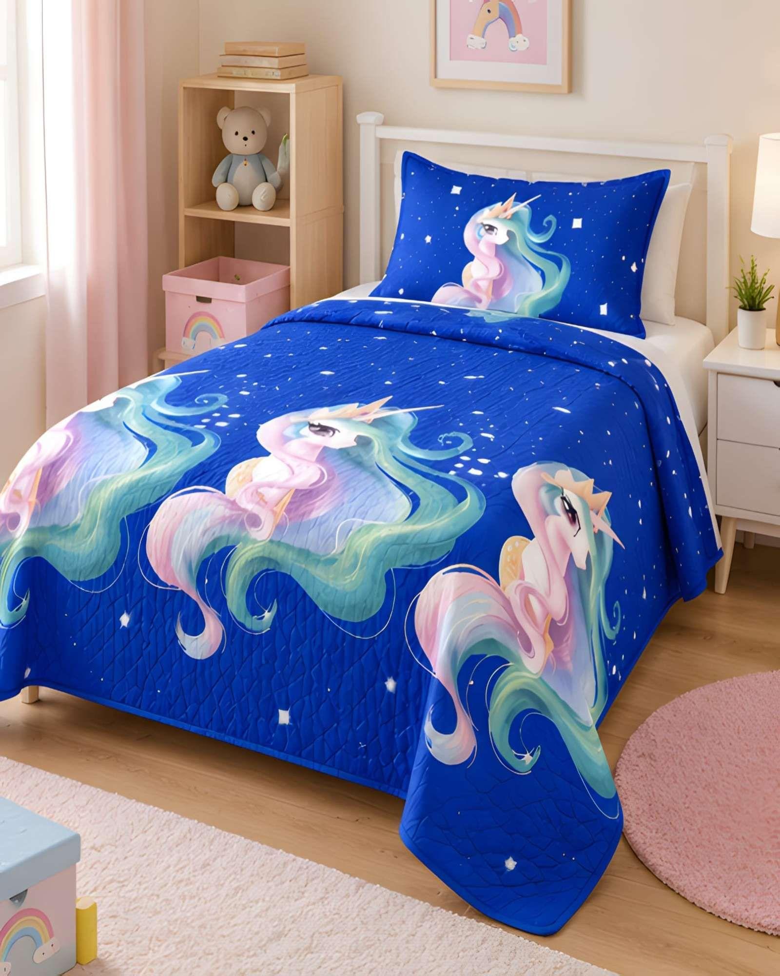 Cubrecama Quilt Verano 1.5 Plazas + Almohada 07-2