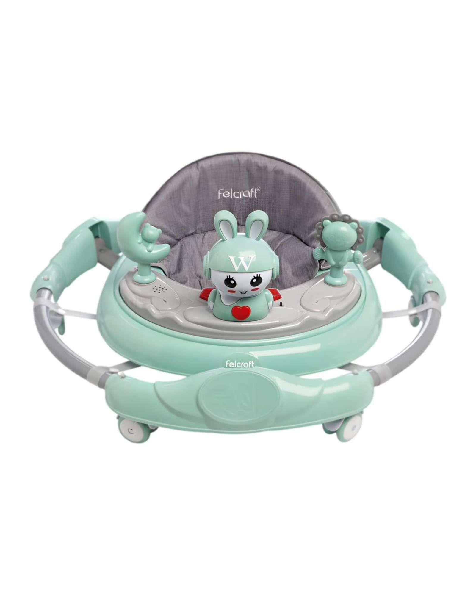 Pack 2 Andador de Bebe Gemelos con Juegos Interactivos Verde Menta-4