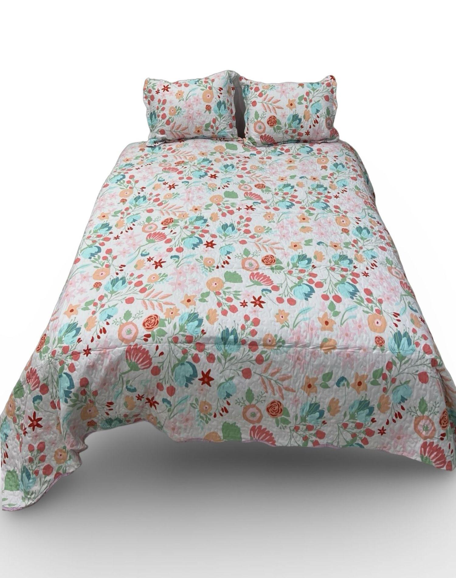 Cubrecama Quilt Mandala - 2 Plazas Elegante A1-0